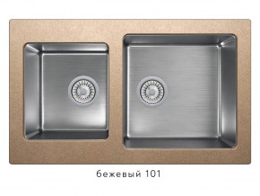 Мойка комбинированная Tolero twist TTS-840 Бежевый 101 в Озёрске - ozyorsk.magazin-mebel74.ru | фото