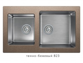 Мойка комбинированная Tolero twist TTS-840 Темно-бежевый 823 в Озёрске - ozyorsk.magazin-mebel74.ru | фото