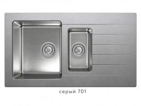 Мойка комбинированная Tolero twist TTS-890 Серый 701 в Озёрске - ozyorsk.magazin-mebel74.ru | фото