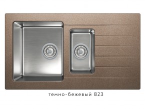 Мойка комбинированная Tolero twist TTS-890 Темно-бежевый 823 в Озёрске - ozyorsk.magazin-mebel74.ru | фото