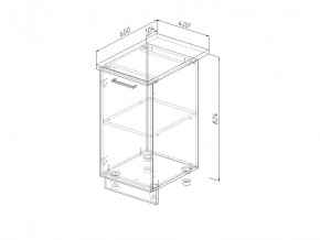 Н 40 Модуль нижний Без Столешницы МН 40 в Озёрске - ozyorsk.magazin-mebel74.ru | фото